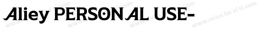 Aliey PERSONAL USE字体转换
